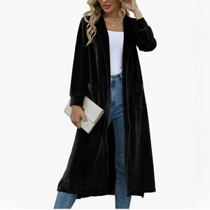 Never worn velour duster